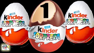 01 Surprise Eggs, Kinder three surprises. UOVA sorpresa chocolate
