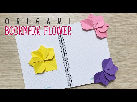 CÁCH GẤP ĐÁNH DẤU TRANG SÁCH HÌNH HOA DỄ ƠI LÀ DỄ /【ORIGAMI BOOKMARK】 | Foci