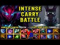 INTENSE CARRY BATTLE | World Best Hunter Spectre Vs. Crazy Right Click Range Demon Terrorblade DOTA2