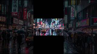 Nighttime Stroll on a Glowing City Street  ✨ #ambientmusic #music #nightcity