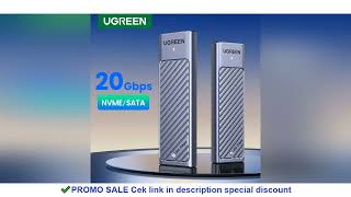 UGREEN M2 SSD Case M.2 NVMe SATA SSD Enclosure Adapter 20Gbps USB 3.2 Gen2 USB C External Enclosure