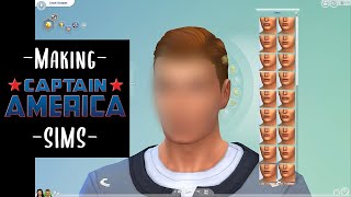 Making Sims: Captain America | CAS | No CC | The Sims 4
