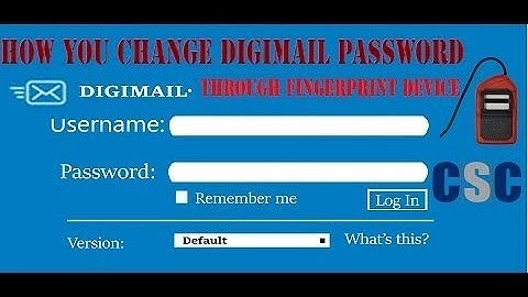 How to change digimail password