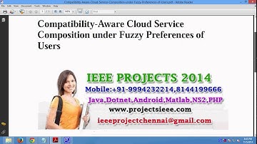 Compatibility Aware Cloud Service Composition under Fuzzy Preferences of Users