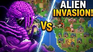 I let an Alien Hivemind loose on Planet Earth - Worldbox