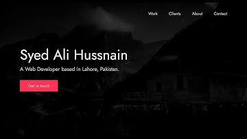 Build a responsive portfolio website using HTML, CSS and JavaScript | Part 5