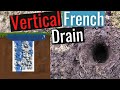 Cheap  easy drainage solution vertical french drain