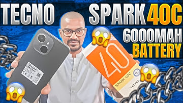 Tecno Spark 40C Unboxing | 6000mAh Battery  in Affordable Price 