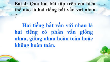 Lớp 4 Tuần 1: LTVC Luyện Tập Về Cấu Tạo Của Tiếng