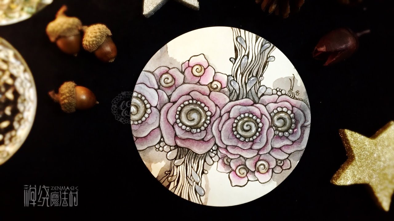 Zentangle 禪繞畫 禅绕画 頭腦瑜伽 