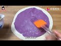 紫薯千层发面饼，软糯蓬松，风雨彩虹教你怎么蒸好吃