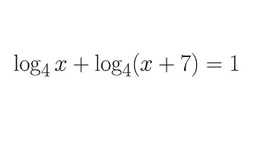 Solving a Logarithmic Equation that Requires the Quadratic Formula