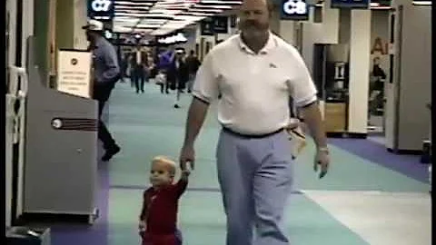 Colton and Grandpa Barnell Portland Air Port on ou...