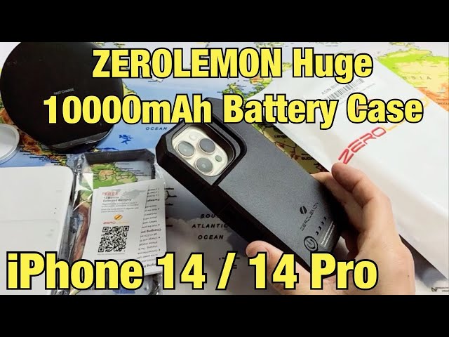 iPhone 14/14 Pro: ZEROLEMON Battery Case 10000mAh with Wireless