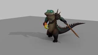 Maya | Croc Warrior Walk Cycle