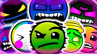 NEW CUSTOM Geometry Dash Difficulty Faces V3 But Everyone Is REVERSE (Version 5)