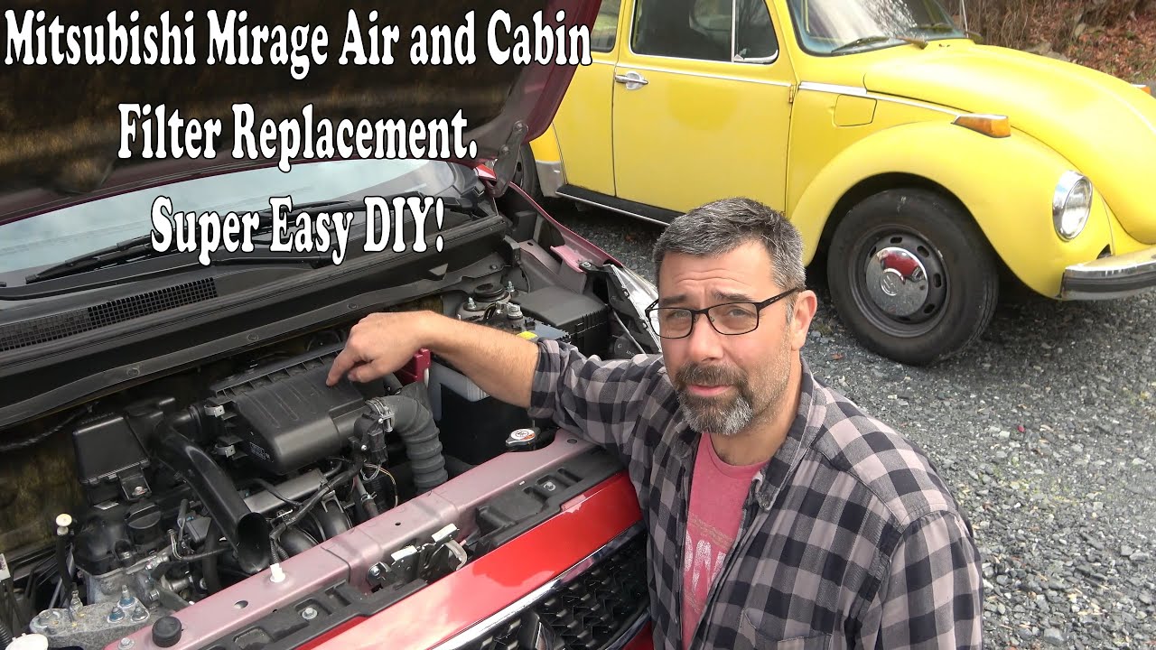 2012-22 Mitsubishi Mirage Air and Cabin Filter Replacement. Its super