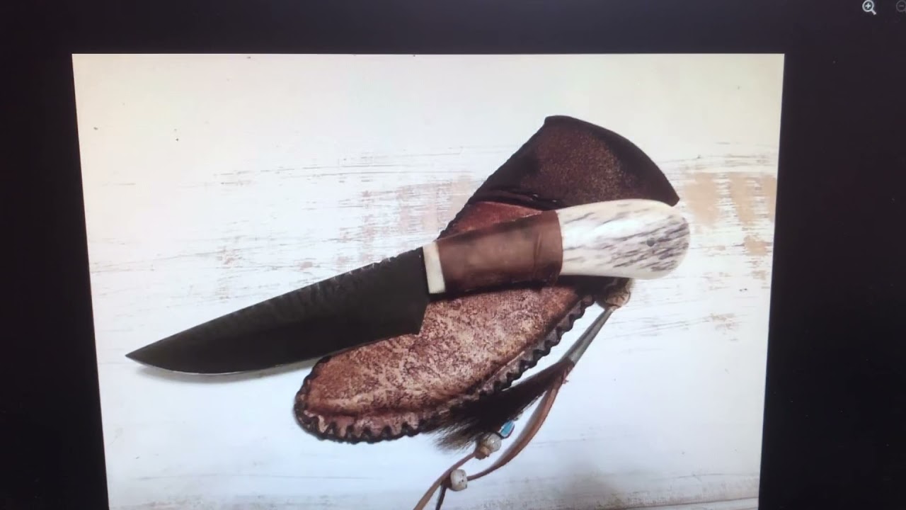 Rawhide sheath Mick Knife