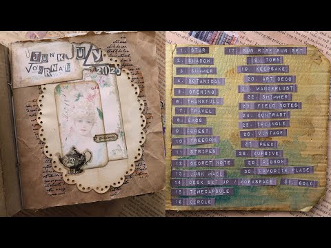 ◆keiko junk journal♡◆ Making a Vintage Junk Journal Page With a Twist! DAY 4