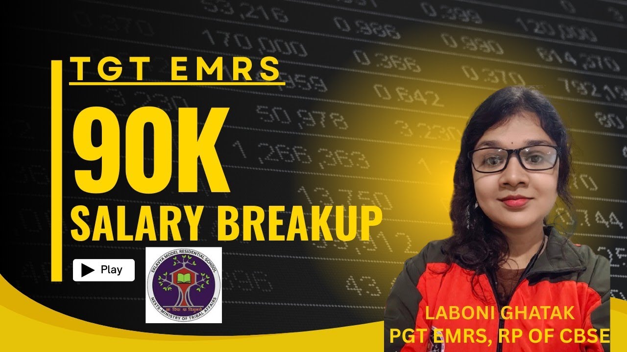 TGT EMRS Real Salary Slip 😱 | In-Hand Pay After All Deductions