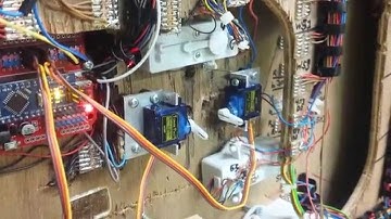 eerste test servo wisselaandrijving arduino