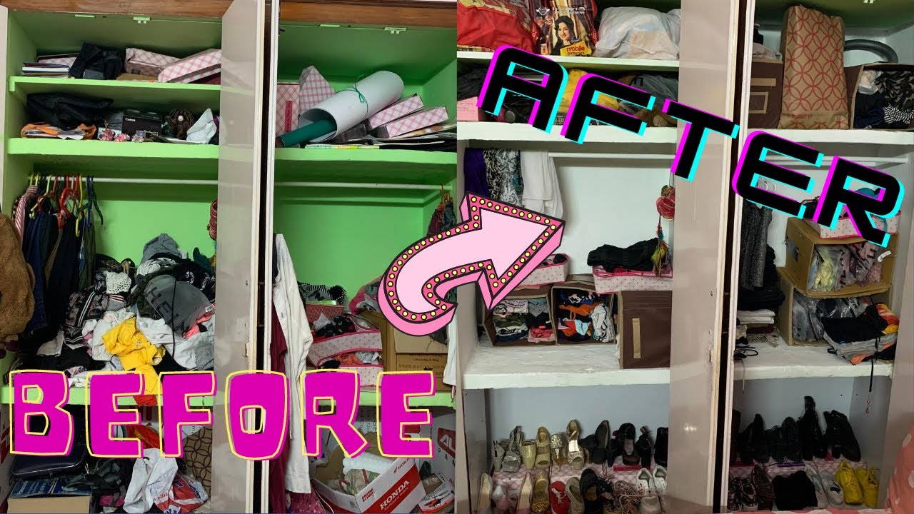 Extreme Closet Makeover | Declutter and organise under Rs. 1000 ...