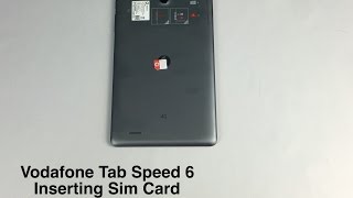 How to put sim card in Vodafone Tab Speed 6