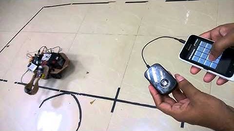 DTMF controlled robot (without phone network)