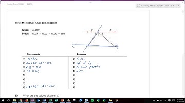 Lesson 2-3: Triangle Angle Sum Theorem
