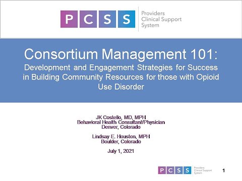 Consortium Management 101, An IntNSA, PCSS Joint Hosted Webinar