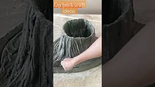 cement craft ideas make cement flowers pot simple at home