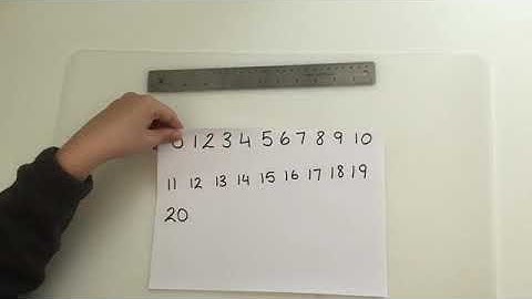 Reception: Ordering numbers 0-20