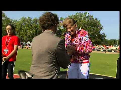 Athletics -  women's 1500m T12 Medal Ceremony  - 2013 IPC Athletics World Championships, Lyon