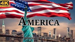 USA In 4K - Beautiful Places Of America | Amusing Scenes