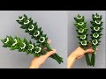 พับใบเตยดอกกุหลาบ ล้อมพุด | DIY Pandan Leaves 🌸🍀 | MeeDee DIY