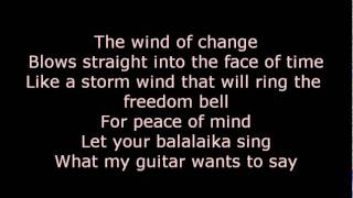 Scorpions-The wind of change Lyrics chords