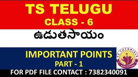 TS DSC TELUGU CONTENT REVIEW ACCODING TO 6TH NEW TELUGU TEXT BOOK | TS TET TELUGU | TS SGT PAPER