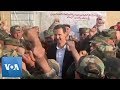 Syrian President Assad Visits Troops in Idlib