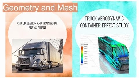 Container Effect on Truck Aerodynamic CFD Simulation, ANSYS Fluent Training