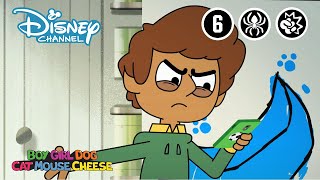 Boy, Girl, Dog, Cat, Mouse, Cheese | Chercher un ami | Disney Channel BE