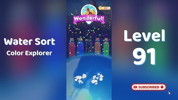 🎮 Water Sort Color Explorer Level 91 Walkthrough | SolutionGuruji 🌍