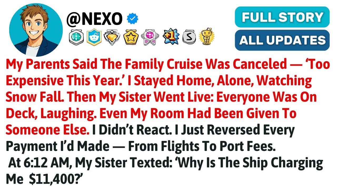 Мои родители сказали, что семейный круиз отменили — «В этом году слишком дорого».