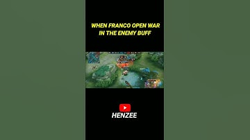 When franco open war in the enemy buff Mobile Legends #shorts #mlbb