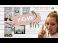 DOLLAR TREE EASTER DIYS | HIGH-END EASTER DIYS | LAST EASTER VIDEO FOR 2022 | KINDA KRAFTY KENZIE