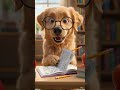 studying simba #goldenretriever #dogshorts #viralvideo #viralsimba
