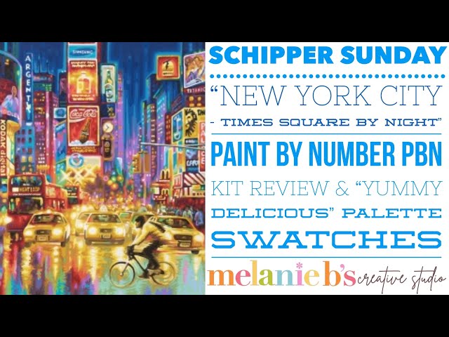 Schipper Sunday “NYC Times Square by Night”, YUMMY PALETTE 🎨, Paint by  Number PBN Kit