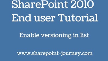 SharePoint 2010: Enable versioning in list | SharePoint-Journey.com