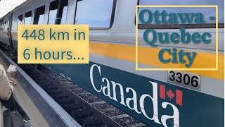 TRIP REPORT | VIA Rail Canada | Economy Class | Ottawa - Quebec City (4K UHD)