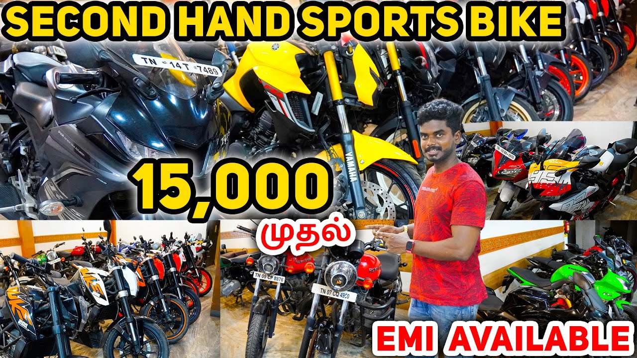 Cheapest Second Hand Sports bikes in Chennai 🏍 200CC to 600CC Luckyman Vlogs