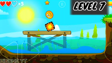 Red Ball 4 Level 7 Playthrough / Walkthrough Video || Yellow Ball || 🌕